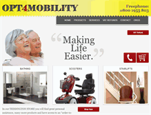 Tablet Screenshot of opt4mobility.com